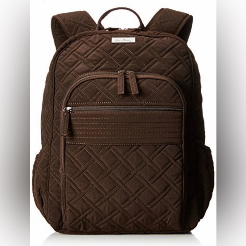 Vera bradley espresso brown campus backpack - Picture 1 of 13